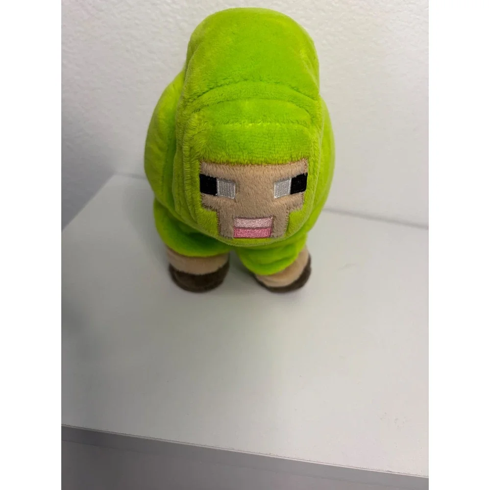 Minecraft Jinx Mojang Lime Green Sheep Plush Stuffed Animal Toy 7 Inch - Picture 4 of 5